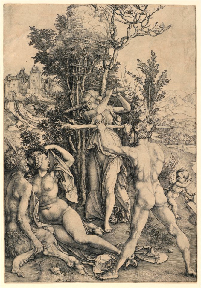Print, Hercules at the Crossroads (The Effects of Jealousy), before 1500 (CH 18384587-2)