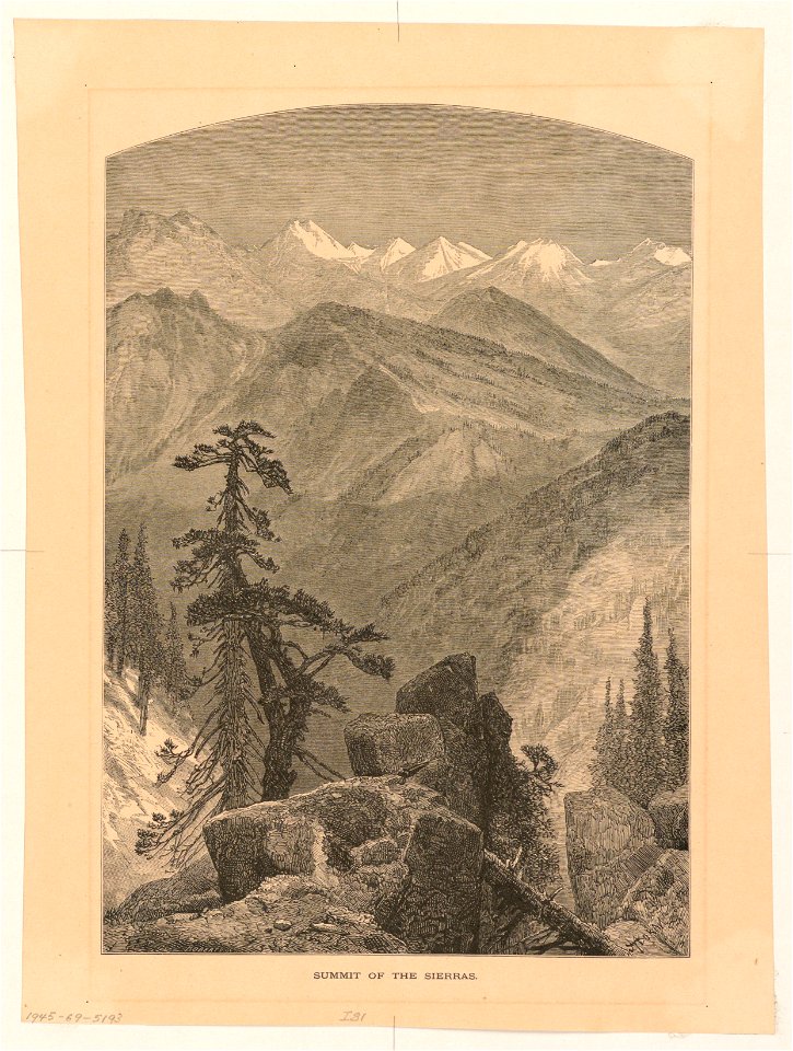Print, Summit of the Sierras, 1874 (CH 18592427)