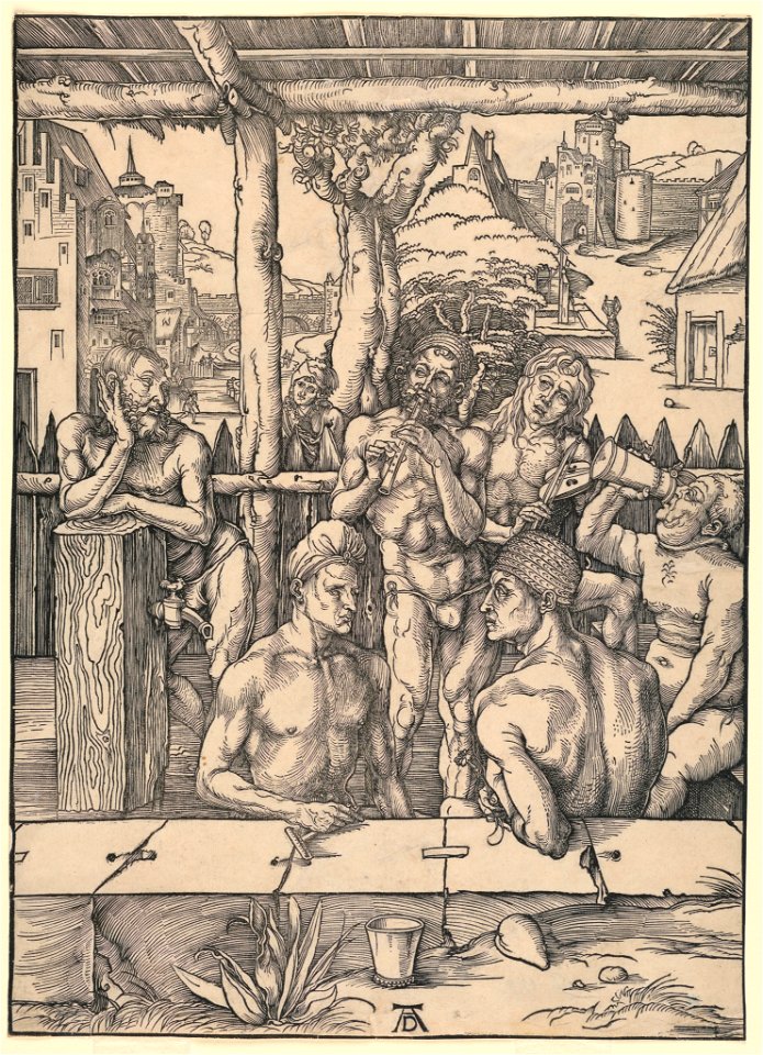 Print, The Bath House, ca. 1496 (CH 18384735-2)