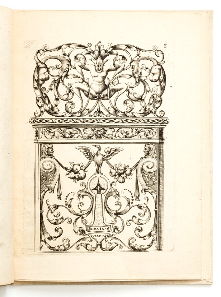 Print, Plate 8, from Diverses pièces de serruriers (Various Designs for Locksmiths), 1662 (CH 18233405)