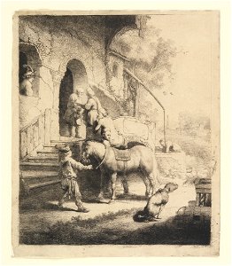 Print, The Good Samaritan, 1633 (CH 18418373)