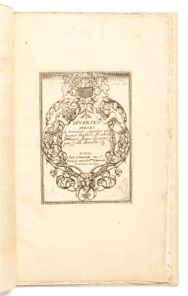 Print, Title page, from Diverses pièces de serruriers (Various Designs for Locksmiths), after 1663 (CH 18288447)