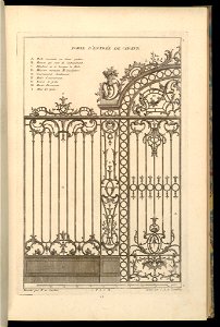 Print, Porte d'Entrée de Choeur, 1745 (CH 18242113)
