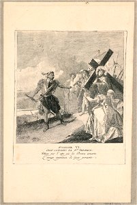 Print, Via Crucis - Station VI, Saint Veronica Wipes His Face with a Veil, ca. 1749 (CH 18328447)