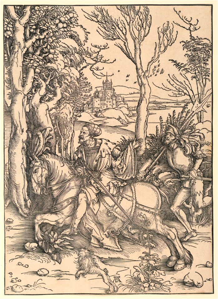 Print, The Knight and the Landsquenet, ca. 1497 (CH 18401671-2)