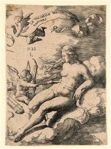 Print, Venus and Cupid, 1528 (CH 18608773-2)