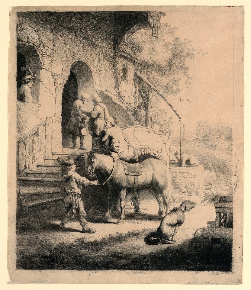 Print, The Good Samaritan, 1633 (CH 18418373-2)