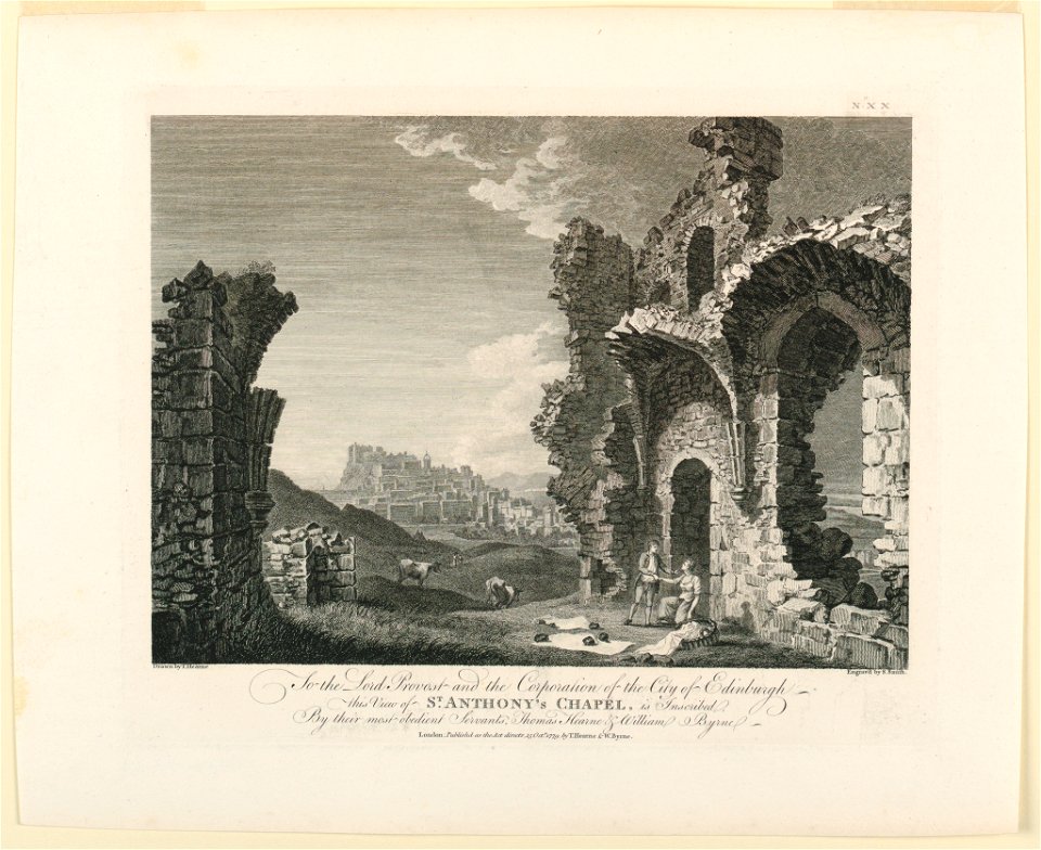 Print, View of St. Anthony's Chapel, 1779 (CH 18408437)