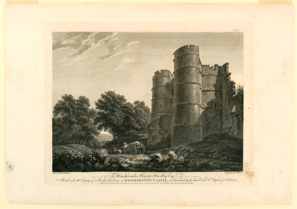 Print, View of Donnington Castle, 1778 (CH 18408457)