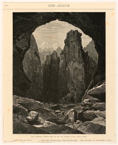 Print, The Narrows, North Fork of the Rio Virgen, Utah, April 1875 (CH 18601431)