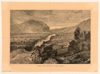 Print, Weber River, Entrance to Echo Cañon, 1874 (CH 18601419)