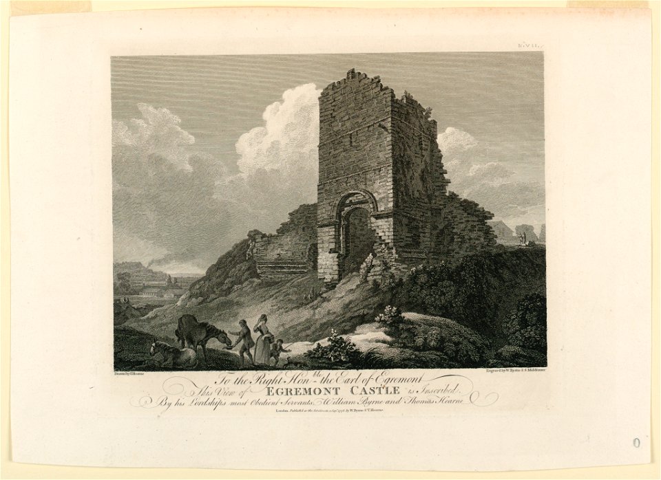 Print, View of Egremont Castle, 1778 (CH 18408545)