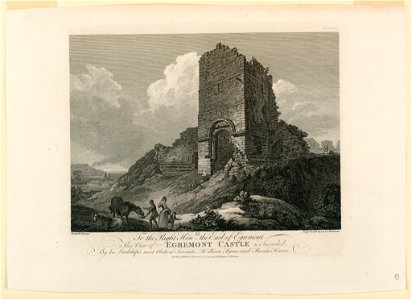 Print, View of Egremont Castle, 1778 (CH 18408545)