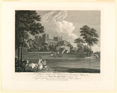 Print, View of Rippon Minster, 1779 (CH 18408429)