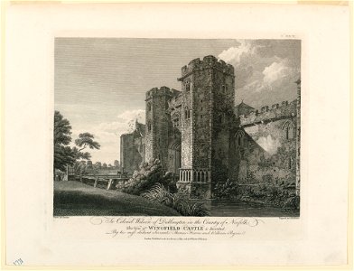 Print, View of Wingfield Castle, 1781 (CH 18408449)