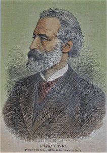 Professor Carl Ludwig Friedrich Becker 1882. Free illustration for personal and commercial use.