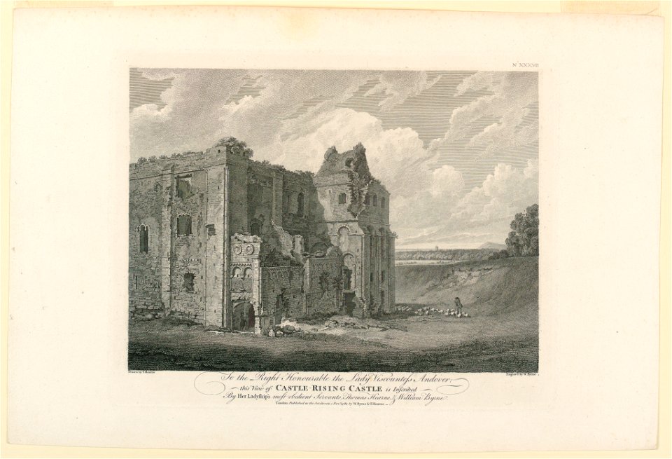 Print, View of Castle-Rising, Castle, 1782 (CH 18408463)