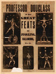 Professor Douglass in his great feats of juggling, balancing, etc., etc. LCCN2003666717