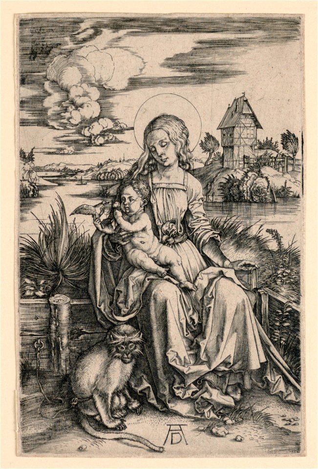Print, The Virgin with the Monkey, ca. 1506 (CH 18608759)