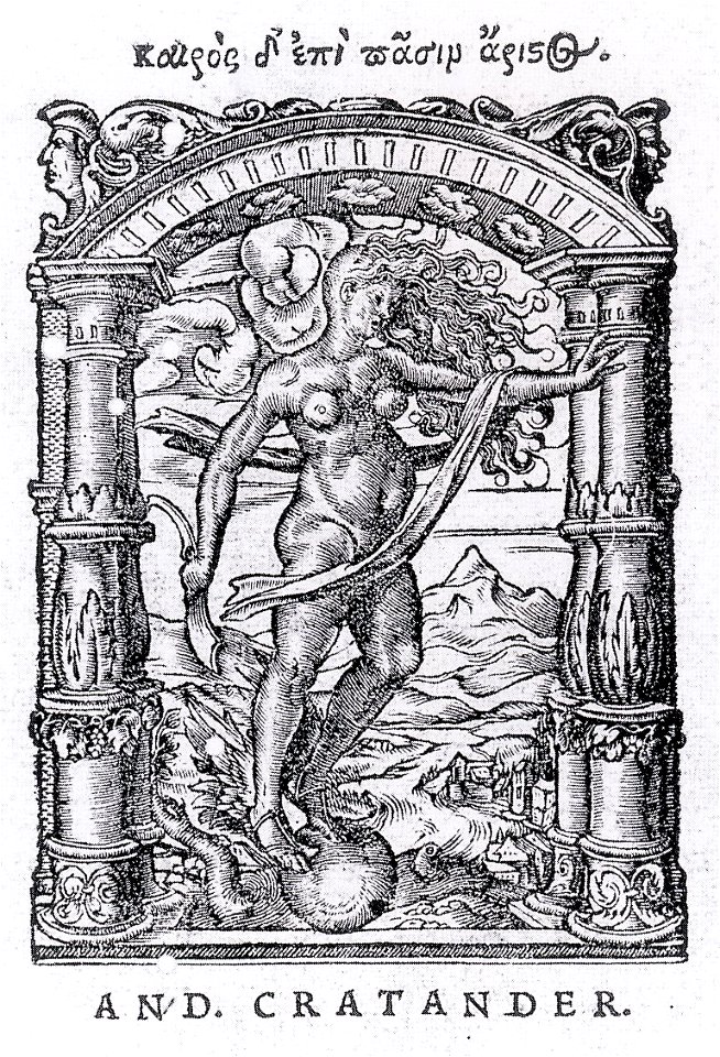 Printer's Device for Andreas Cratander, by Hans Holbein the Younger