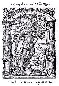 Printer's Device for Andreas Cratander, by Hans Holbein the Younger