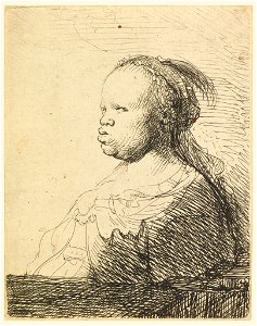 Print, The White Negress, ca. 1630 (CH 18097309)
