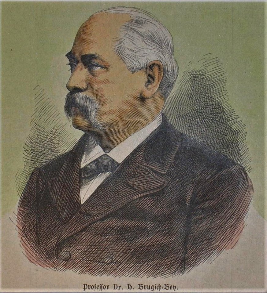 Prof. Dr. Heinrich Brugsch-bey, 1883 - Free Stock Illustrations 