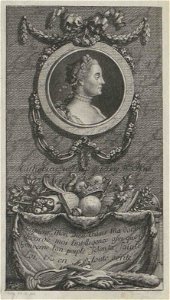 Profile engraving of Catherine II of Russia (after Eriksen)