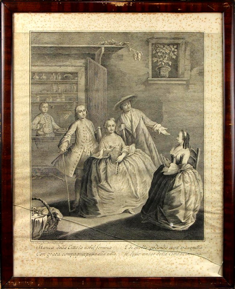 Prints, After Pietro Longhi, Lot 5235, Stanca della Citta la Nobil Femina