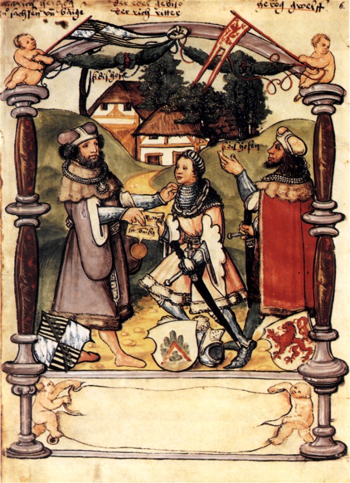 Privilegienkodex Weißenau Heinrich der Löwe übergibt Urkunde