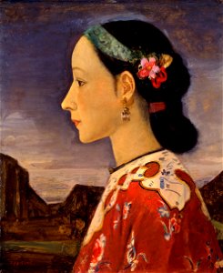 Profile of a Woman by Fujishima Takeji (Pola Museum of Art). Free illustration for personal and commercial use.