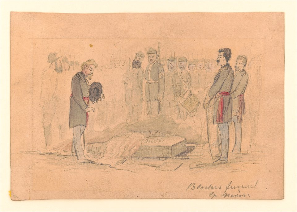 Private Xavier Blodier's funeral, Camp Nevin, Kentucky LCCN2017646957