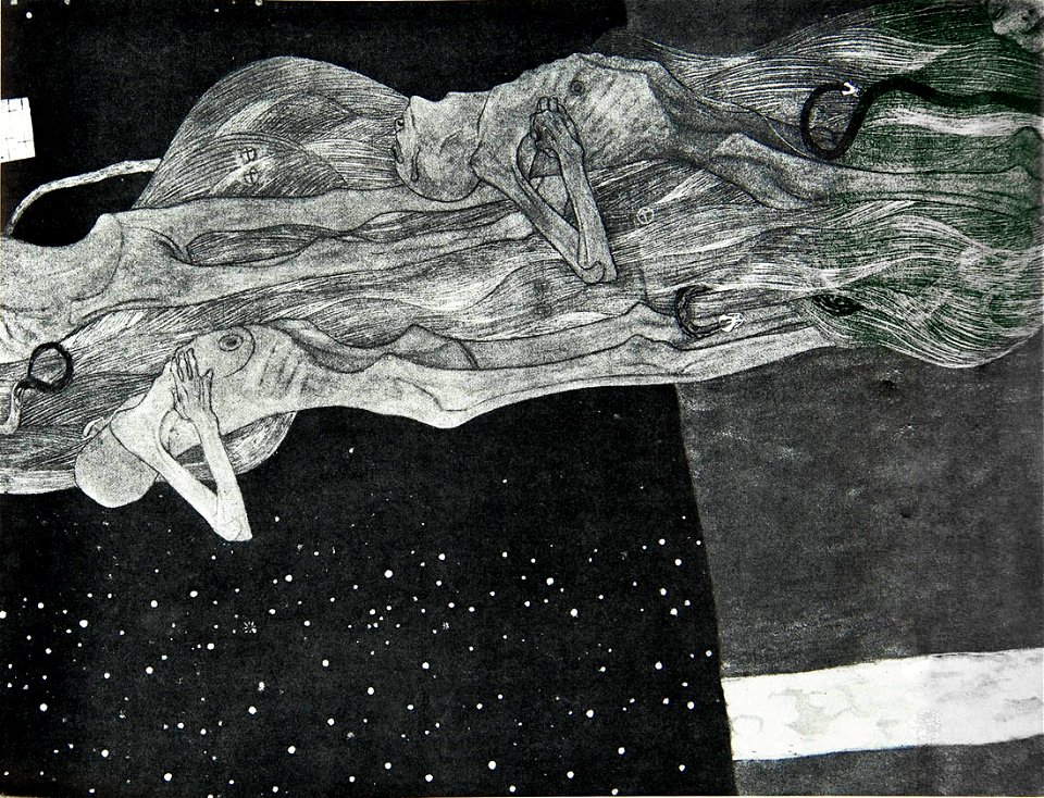Procesión de los muertos - Gustav Klimt - destruido en 1945