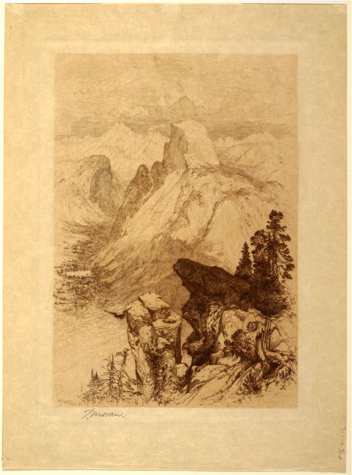 Print, The South Dome, Yosemite Valley, 1887 (CH 18612709)