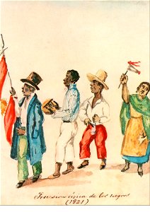 Procesión cívica de los negros (1821)