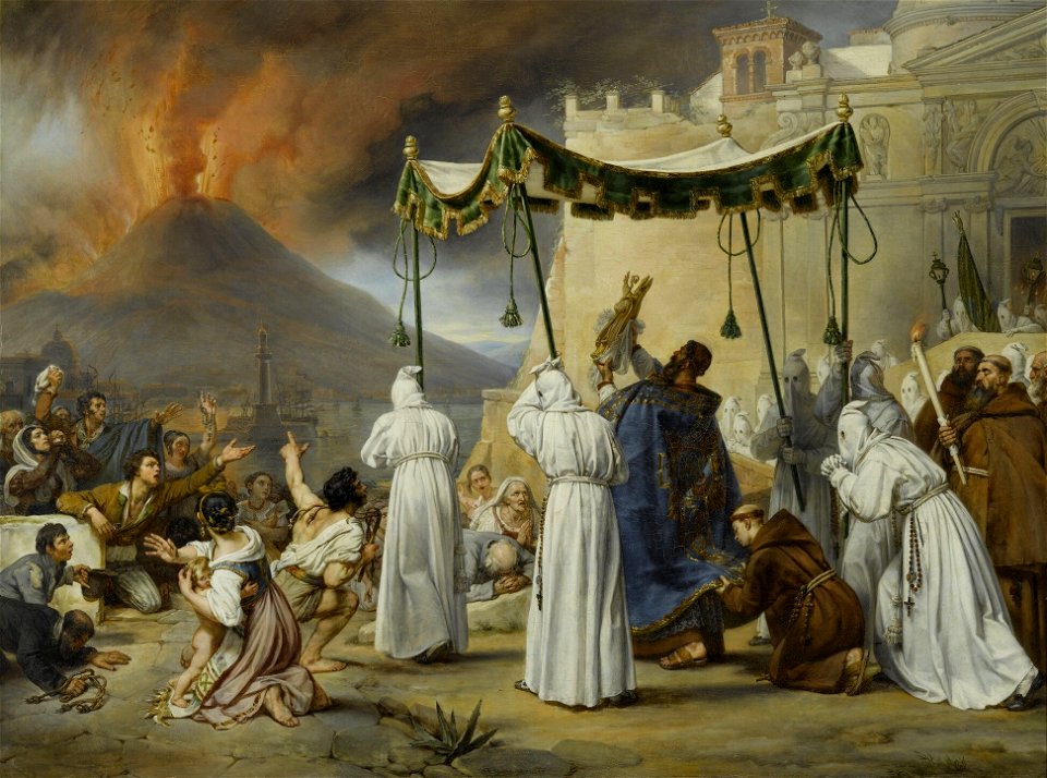 Procession des reliques de Saint Janvier en 1822