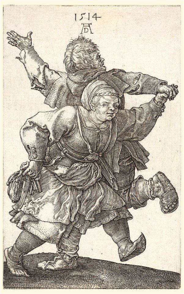 Print, The Dancing Peasants, 1514 (CH 18386285)