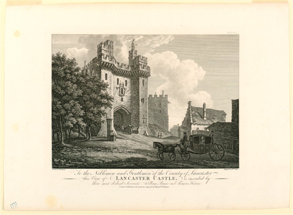 Print, View of Lancaster Castle, 1778 (CH 18408547)