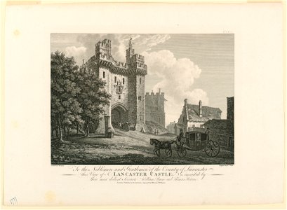 Print, View of Lancaster Castle, 1778 (CH 18408547)