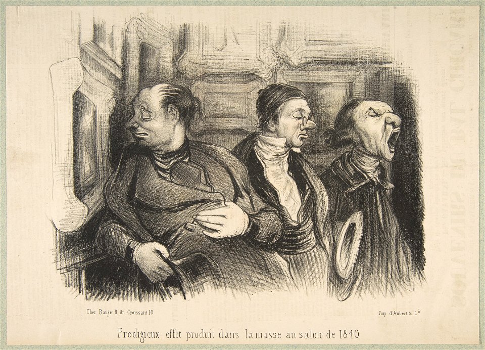 Prodigieux Effet Produit dans la Masse au Salon de 1840