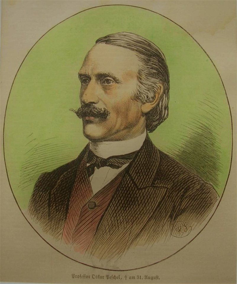 Professor Oskar Peschel, 1875