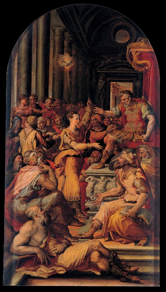 Prospero Fontana - The Dispute of Saint Catherine - Google Art Project