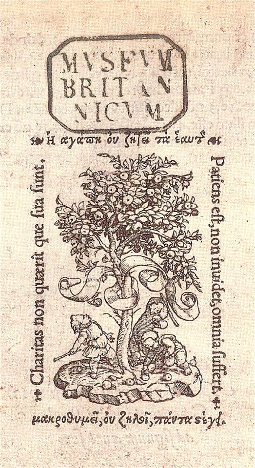 Printer's device of Reynold Wolf, by Hans Holbein the Younger