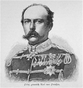 Prinz Friedrich Karl von Preußen. Free illustration for personal and commercial use.