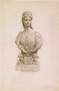 Prosper d'Epinay Porträtbüste der Kaiserin Elisabeth