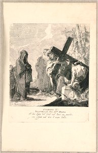 Print, Via Crucis - Station IV, He Meets His Mother, ca. 1749 (CH 18328443)