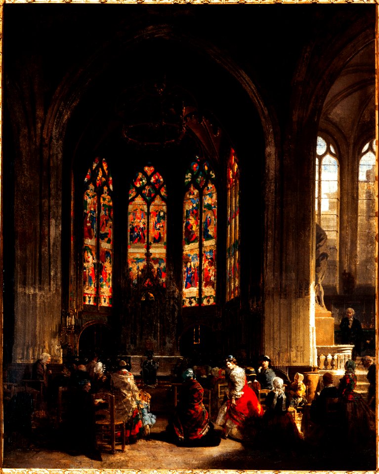 Prosper Lafaye - La chapelle de la Vierge à l'église Saint-Gervais-Saint-Protais - P1929 - Musée Carnavalet