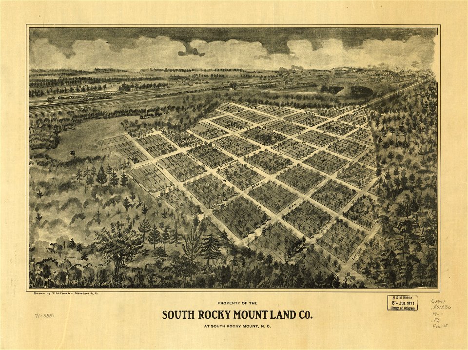 Property of the South Rocky Mount Land Co. at South Rocky Mount, N.C. LOC gm71005351