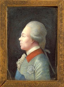 Profile miniature of Paul I of Russia by anonim (1780s, Hermitage)