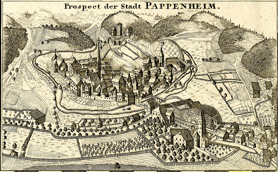 Prospect der Stadt Pappenheim